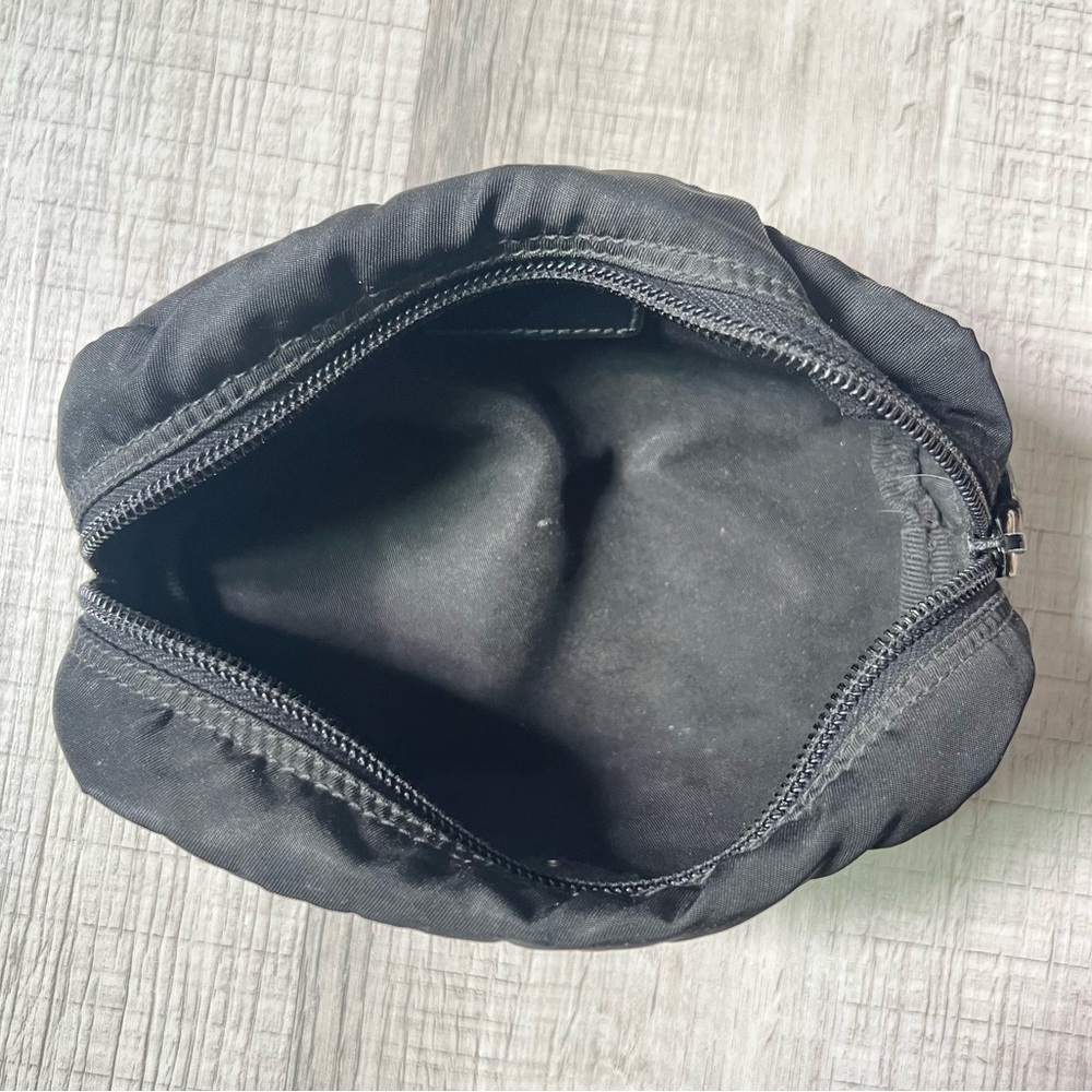 PRADA VELA MINI BLACK RE-NYLON BEAUTY TECH CASE ZIP BAG - Picture 12 of 16